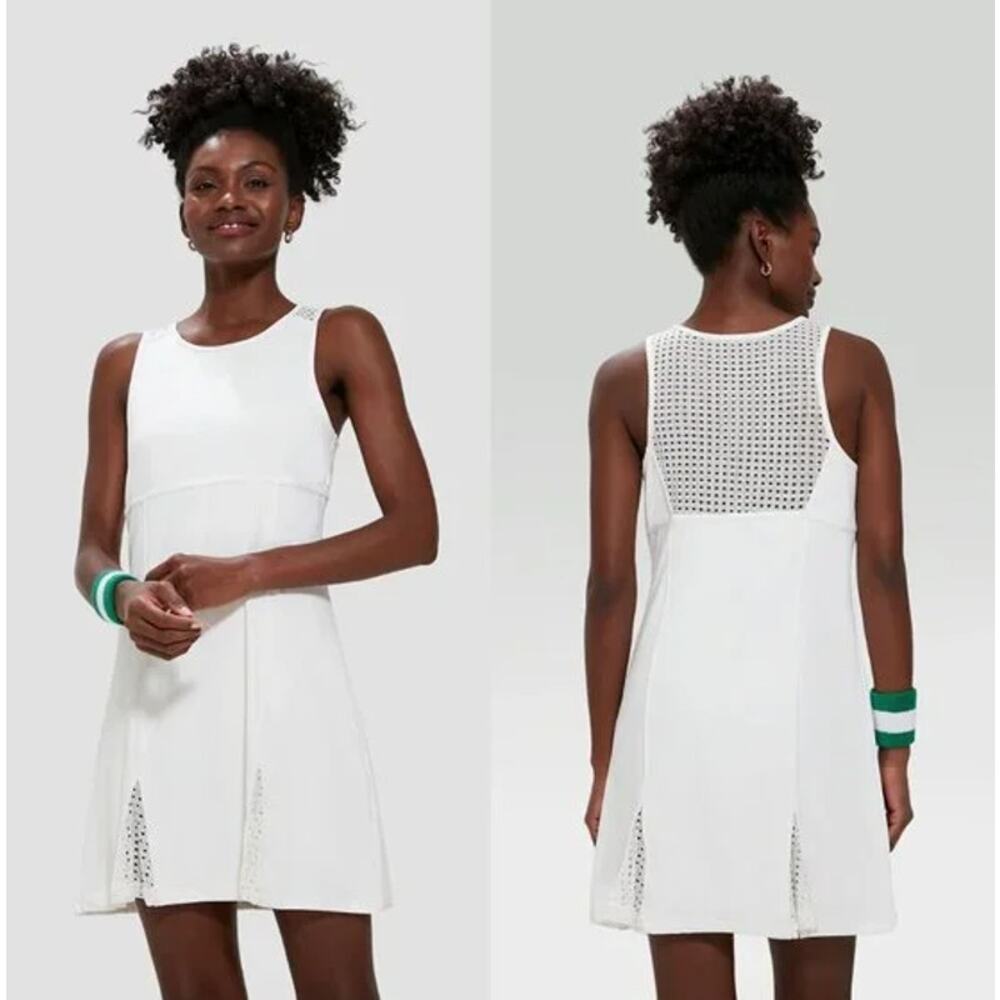 Tuckernuck Cane Victoria Tennis Athletic Sport Dress White Womens Size Large‎